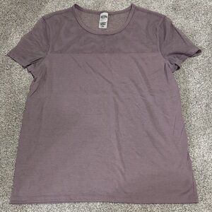 Casual Mauve Short Sleeve Tee